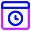 Browser Time Icon from Core Neon Set