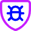 Bug Antivirus Shield Icon from Core Neon Set