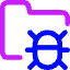 Bug Virus Folder Icon from Core Neon Set
