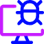 Bug Virus Monitor Icon from Core Neon Set