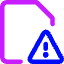 Threat Document Icon from Core Neon Set