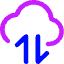 Cloud Data Transfer Icon from Core Neon Set