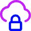 Cloud Lock Icon from Core Neon Set