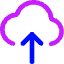 Cloud Upload Icon from Core Neon Set