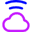 Cloud Wifi Icon from Core Neon Set