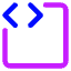 Code Block Icon from Core Neon Set