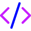 Code Bracket Icon from Core Neon Set