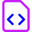 File Code 1 Icon from Core Neon Set