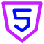 Html Five Icon from Core Neon Set
