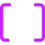Square Brackets Icon from Core Neon Set