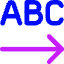 Steps Letter Icon from Core Neon Set