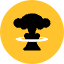 Nuclear Mushroom Icon from Kameleon Pop Set