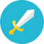 Sword Icon from Kameleon Colors Set