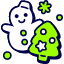 Winter Day Activities Icon from Stickies Duo Set