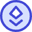 Ethereum Circle Icon from Core Duo Set
