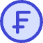 Franc Circle Icon from Core Duo Set