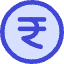 Rupee Circle Icon from Core Duo Set