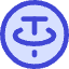 Tether Circle Icon from Core Duo Set