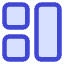 Dashboard Square Vertical Rectangle 1 Icon from Core Duo Set