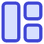Dashboard Square Vertical Rectangle 2 Icon from Core Duo Set