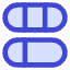 Dashboard Vertical Pills 6 Icon from Core Duo Set