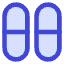 Dashboard Vertical Pills Half Icon from Core Duo Set