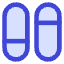 Dashboard Vertical Pills Split 1 Icon from Core Duo Set