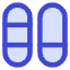Dashboard Vertical Pills Split 6 Icon from Core Duo Set