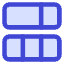 Dashboard Vertical Rectangle 3 Icon from Core Duo Set