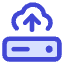Server Cloud Drive Upload Backup Icon from Core Duo Set