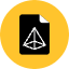 3d File Icon from Kameleon Pop Set