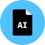 Ai File Icon from Kameleon Pop Set