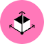 3d Grid Icon from Kameleon Pop Set
