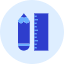 Pencil Ruler 2 Icon from Kameleon Duo Set