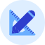 Pencil Ruler Icon from Kameleon Duo Set