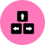 Arrows Key Icon from Kameleon Pop Set