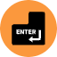 Enter Key Icon from Kameleon Pop Set
