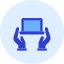 Laptop Hand Icon from Kameleon Duo Set