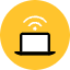 Laptop Signal Icon from Kameleon Pop Set