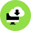 Download Cloud Computer Icon from Kameleon Pop Set