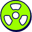 Nuclear 1 Icon from Stickies Duo Set