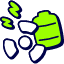 Nuclear Power Icon from Stickies Duo Set
