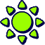 Sun Icon from Stickies Duo - Free Set