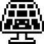 Ecology Solar Cell Icon from Pixel - Free Set
