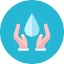 Water Hand Icon from Kameleon Colors Set