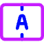 Auto Fit Row Height Icon from Core Neon Set