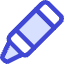Crayon Diagonal Icon from Core Duo Set
