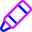 Crayon Diagonal Icon from Core Neon Set