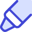 Crayon Tip Diagonal Icon from Core Duo Set
