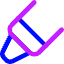 Crayon Tip Diagonal Icon from Core Neon Set